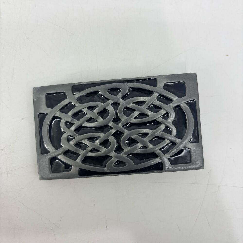 Celtic Knot Infinity Belt Buckle Great American Pewter Rectangular